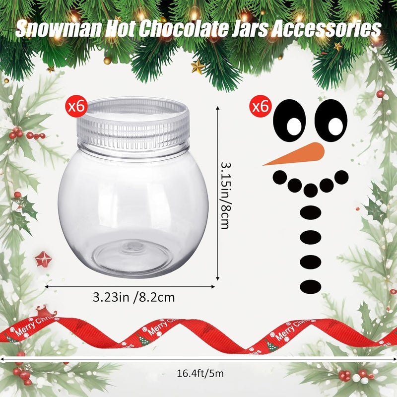 Blushtier Christmas Snowman Hot Cocoa Jars Set - Image 3